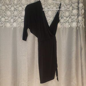 Meek Evening Cocktail One Shoulder Dress Small